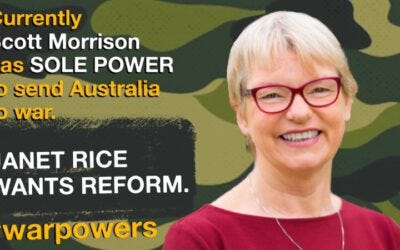 Janet Rice on war powers reform