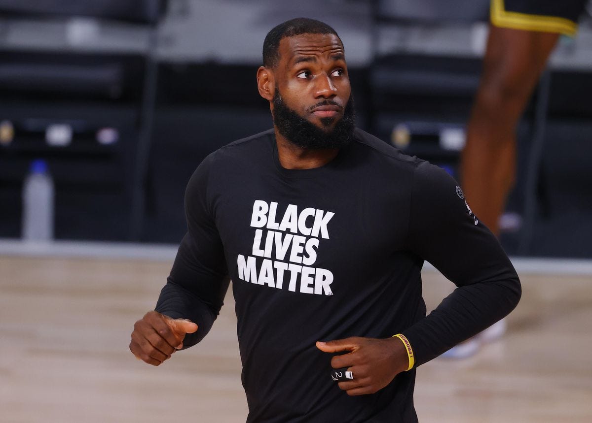 LeBron Is Right, George Hill Is Wrong About 'Black Lives Matter' Messaging  Inside NBA Bubble