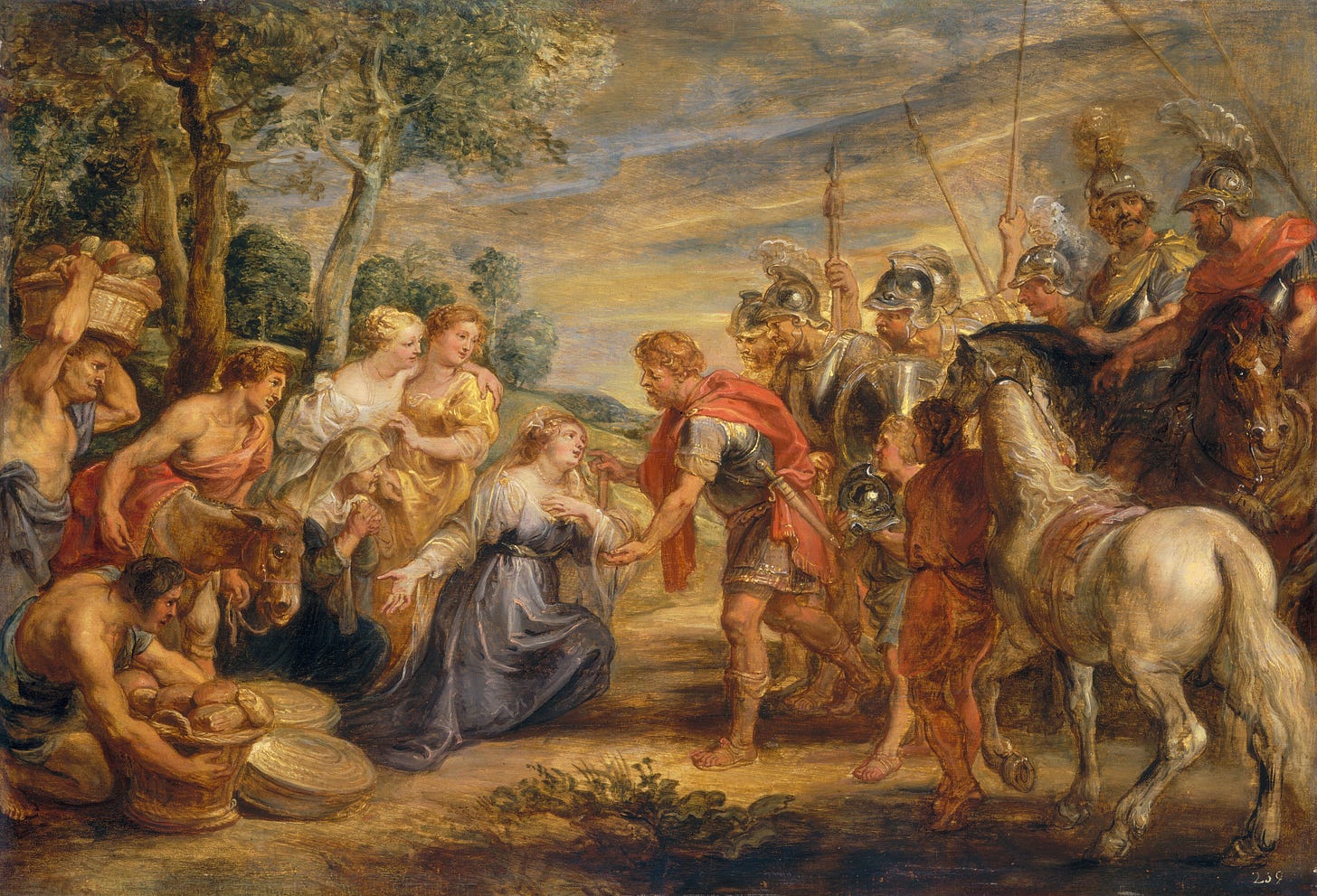 The Meeting of David and Abigail, c. by Sir Peter Paul Rubens