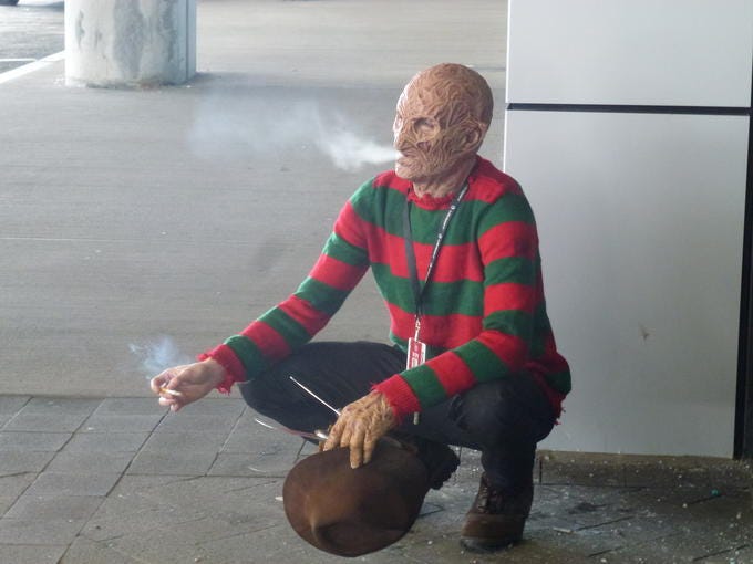 Smoking Freddy Krueger | Know Your Meme