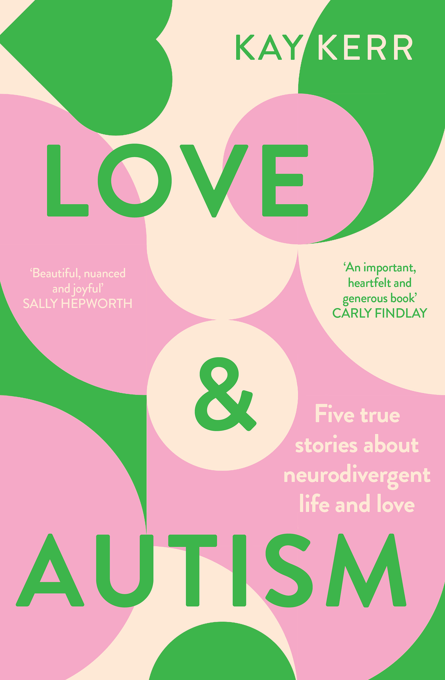 The cover image of my new book 'Love & Autism'