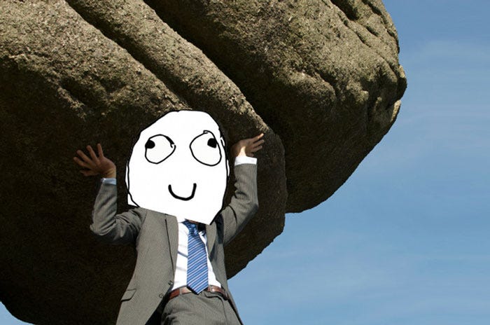 Sisyphus, but happy
