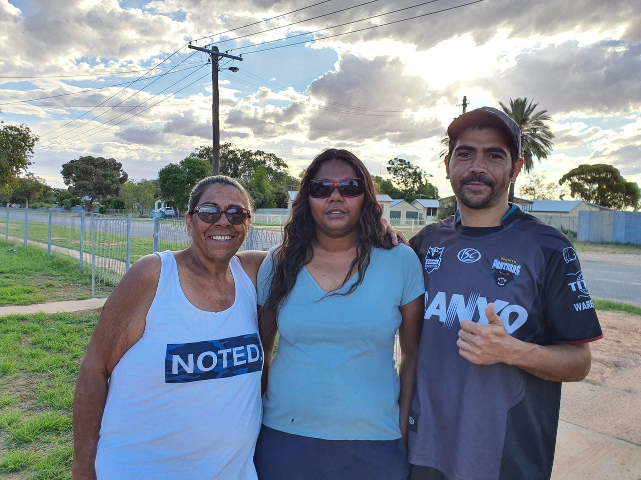 Sissy King and family in Wilcannia 