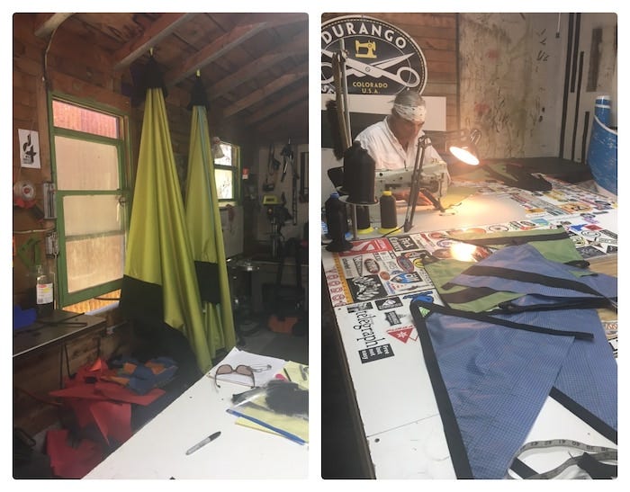 Barry at work in his Durango Sewing Solutions shop.
