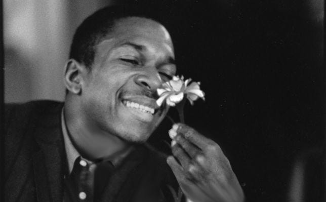 Rare photo of John Coltrane smelling :^): jazzcirclejerk