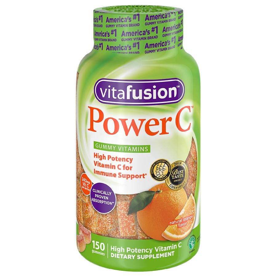 Vitafusion Power C Gummy Vitamins Orange | Walgreens