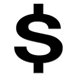 💲 Heavy Dollar Sign Emoji on Apple iOS 10.2