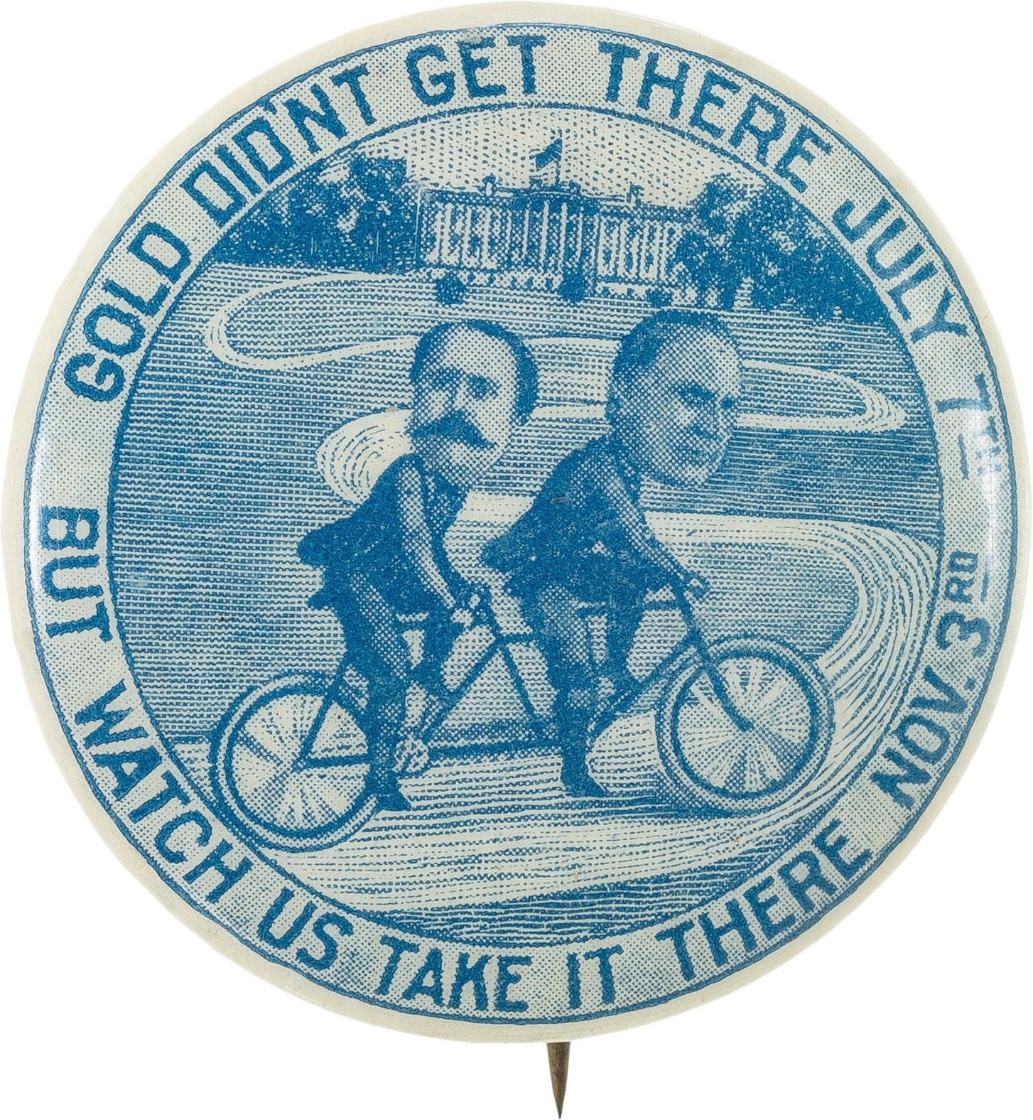 McKinley &amp; Hobart: Fantastic Bicycle Cartoon Jugate.... Political | Lot  #42082 | Heritage Auctions