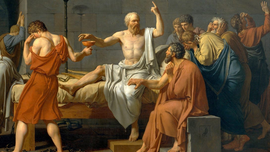 David, Jacques-Louis, A morte de Sócrates é uma pintura feita pelo pintor francês em 1787