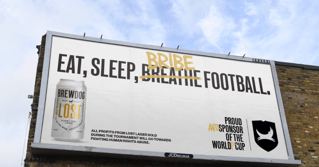 BrewDog Declares Itself 'Proud Anti-Sponsor' of FIFA World Cup