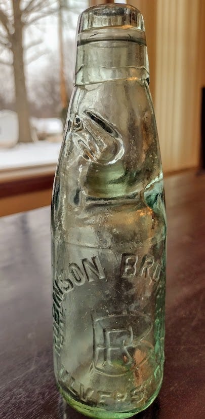 Old glass bottle 
