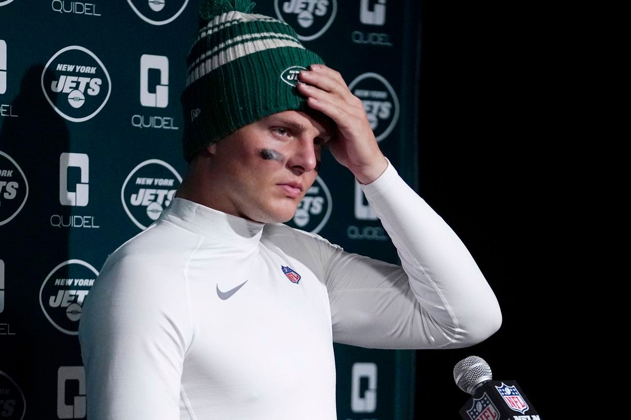 What Jets QB Zach Wilson said after struggling again in loss to Patriots -  masslive.com