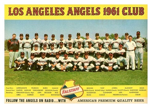 falstaff 1961 los angeles angels team