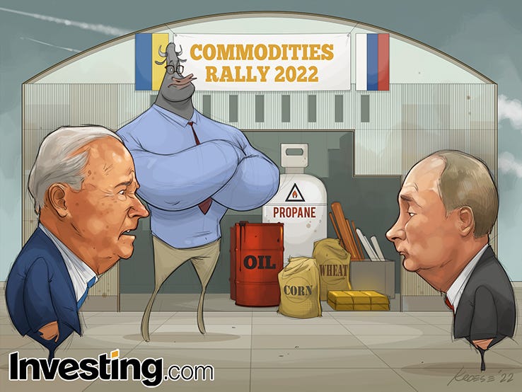 Russia-Ukraine Crisis Sparks Commodities Rally, As Oil, Gas & Grains Surge To New Highs!