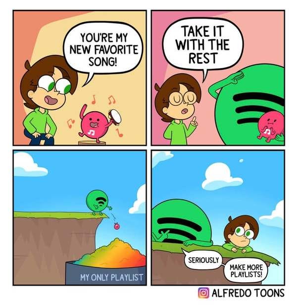 i actually have a bunch of playlists, but this is so relatable!