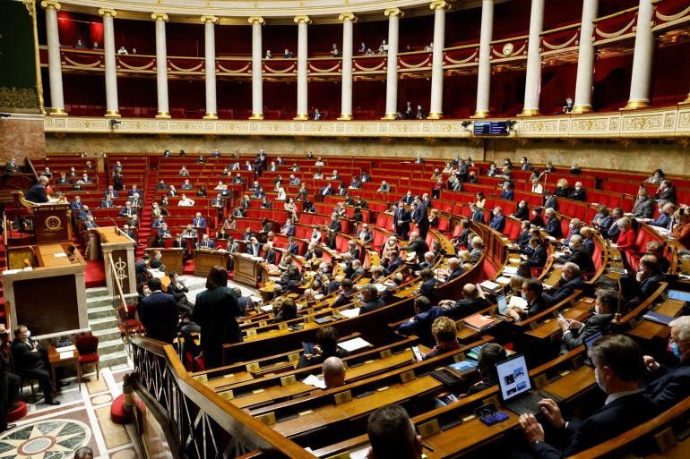 Photo de l’Assemblée nationale à Paris, le 9 février 2021. (Illustration)
