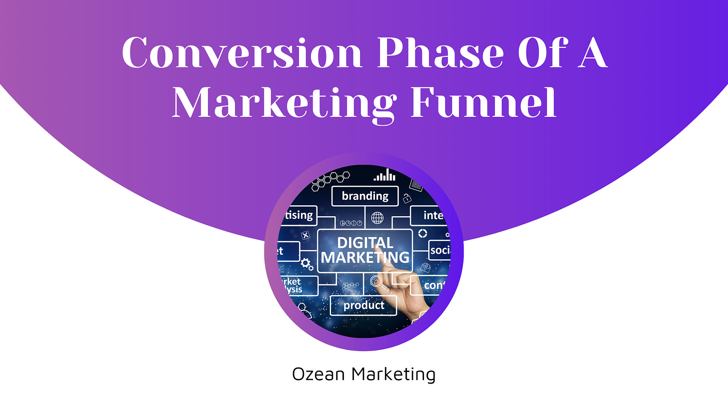 Conversion Phase Of A Marketing Funnel