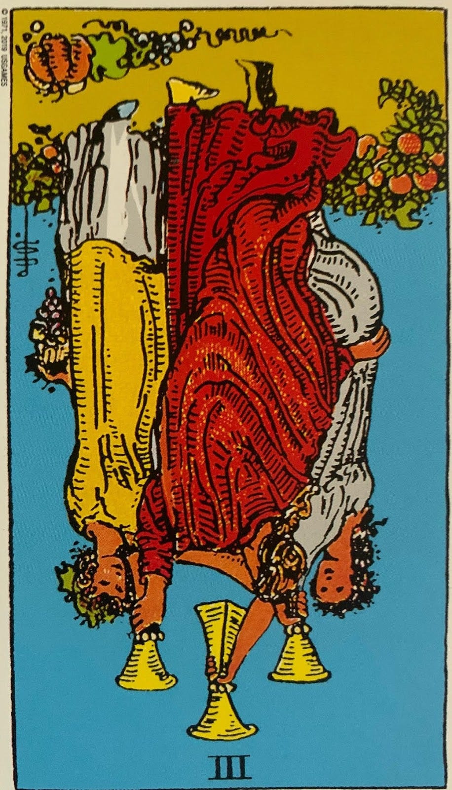 Three of Cups reversed - insideout ultimate