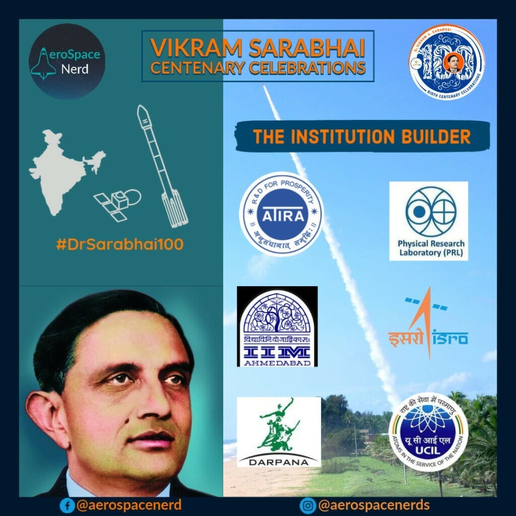 Vikram Sarabhai Centenary Celebrations: Institution Builder