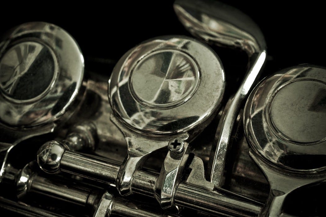 picture of flute keys
