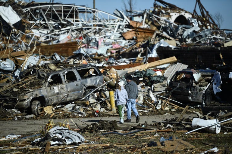 Biden declares disaster in Kentucky after deadly tornadoes | Weather News |  Al Jazeera