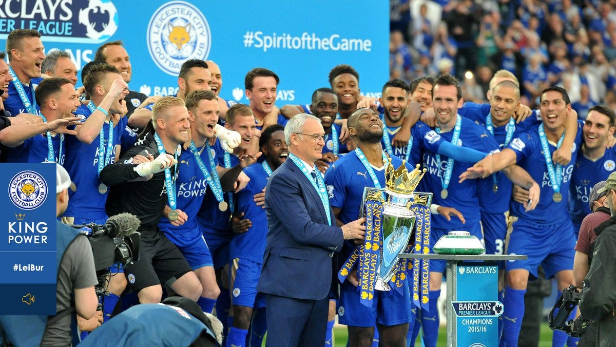 Image result for leicester city 2015 champion