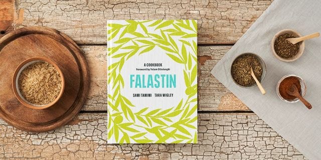 Cover of the Falastin cookbook.