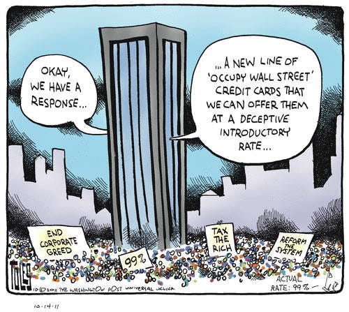 Occupying Wall St.: The Positive Side of Political Cartoons