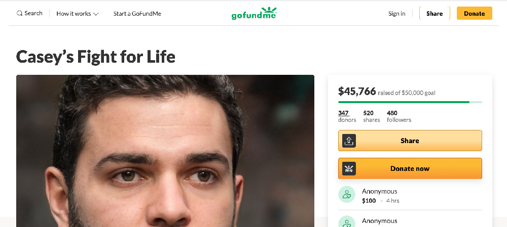 An example generated from This GoFundMe Does Not Exist