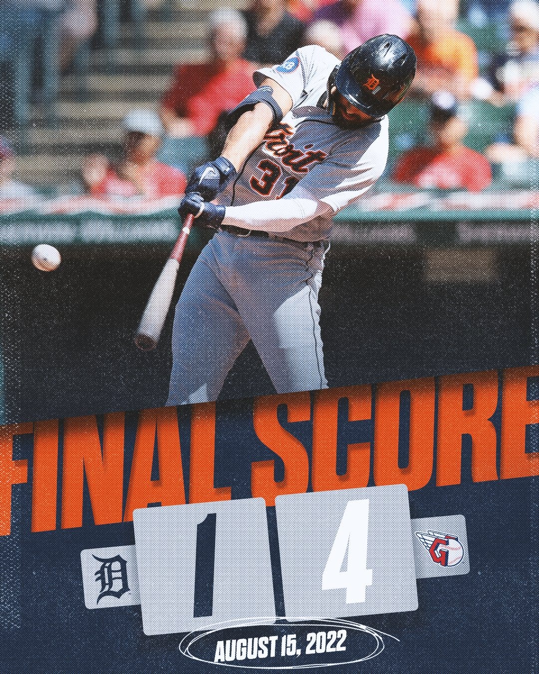 Tigers road loss graphic