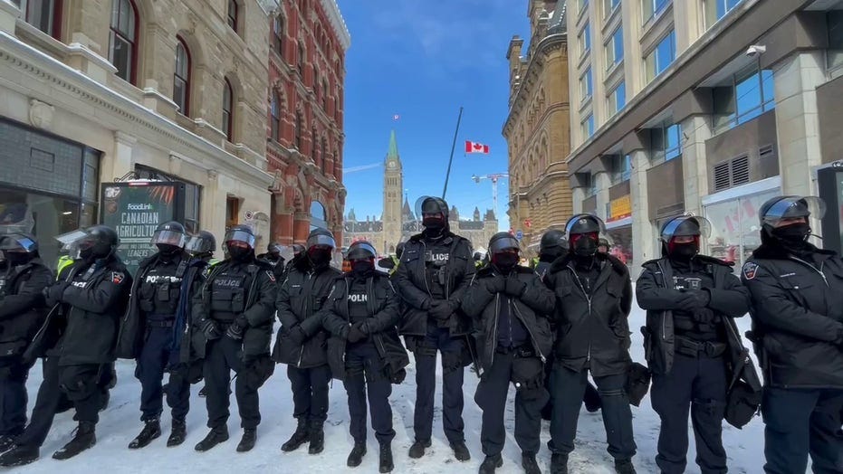 Canadian Freedom Convoy: Ottawa police say protesters&#39; actions prompted  horse-mounted cops to trample truckers | Fox News