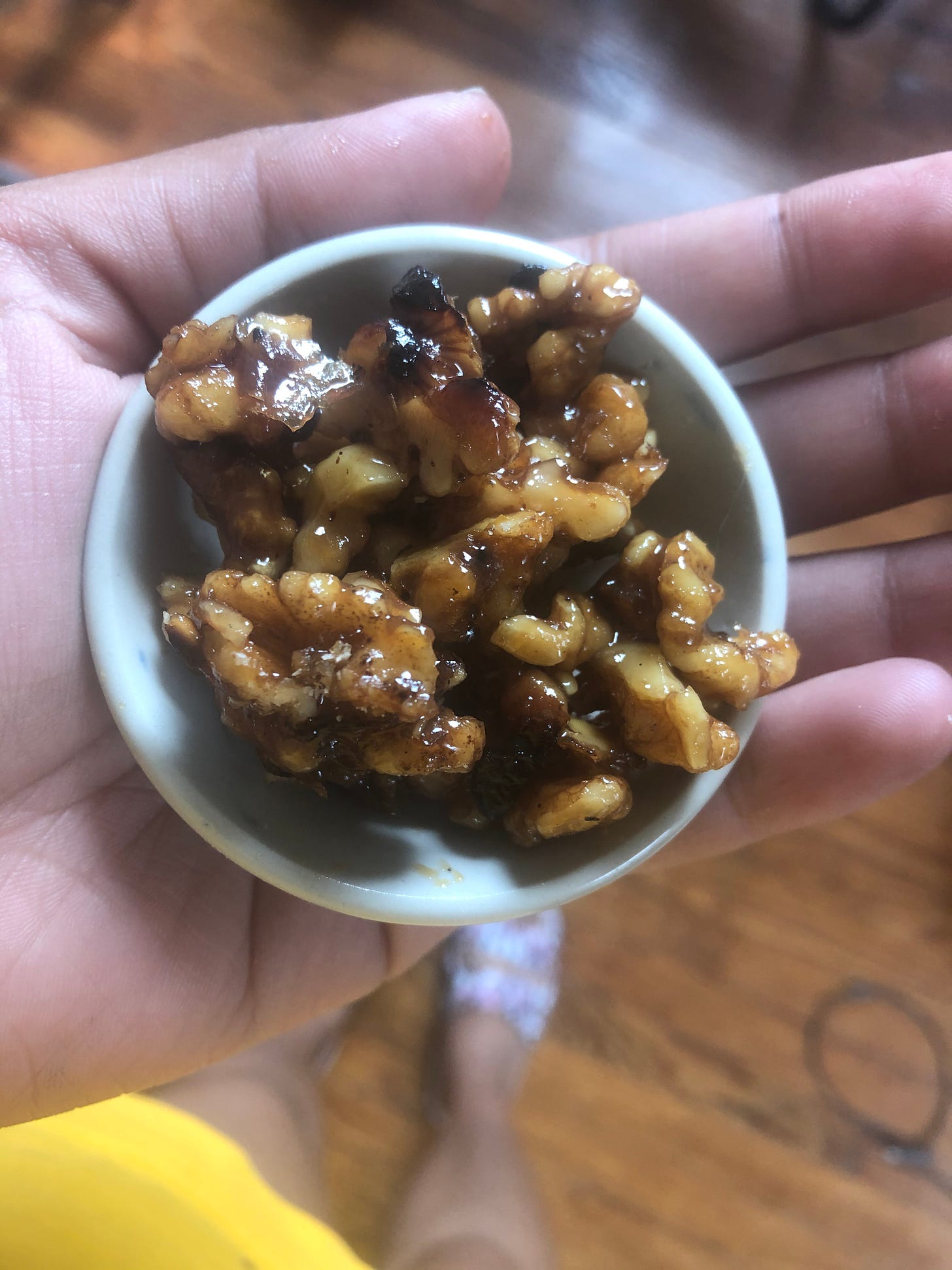 candied walnuts with miso