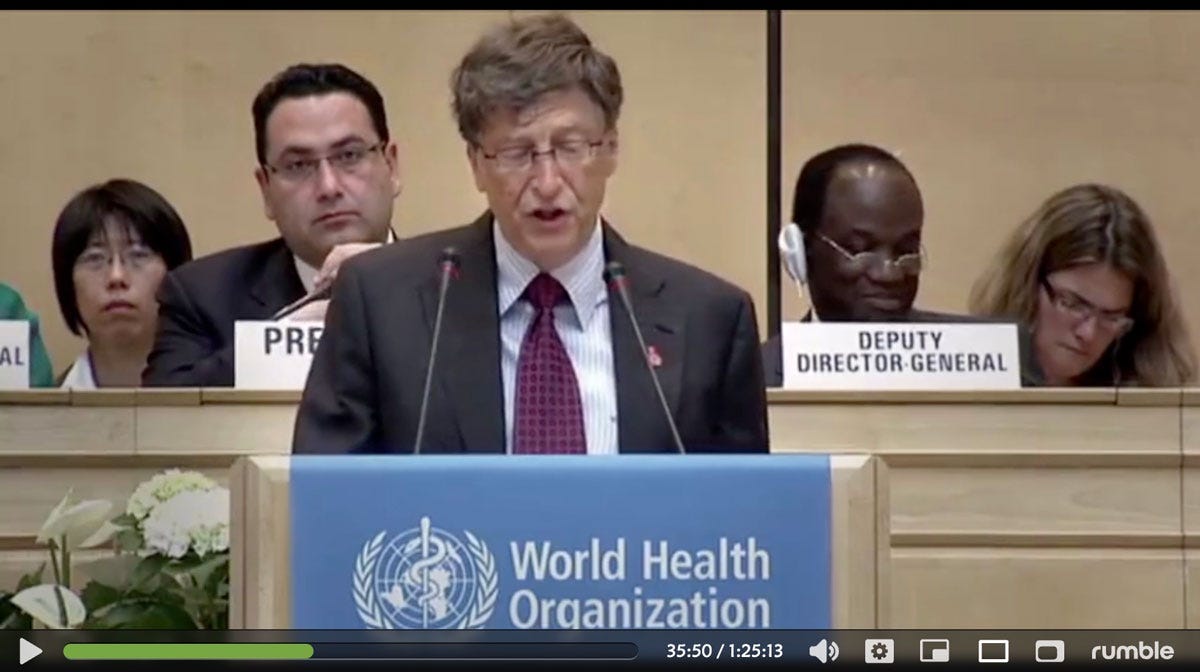 TrustWHO Documentary: Bill Gates Speaking at the World Health Organization