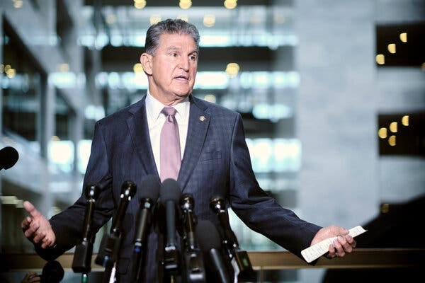 Senator Joe Manchin III, Democrat of West Virginia, has told the White House he opposes the clean electricity program, several officials and lobbyists said.