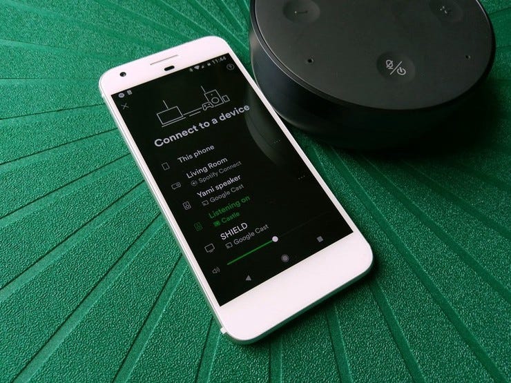 Spotify connect pixel tichome devicelist