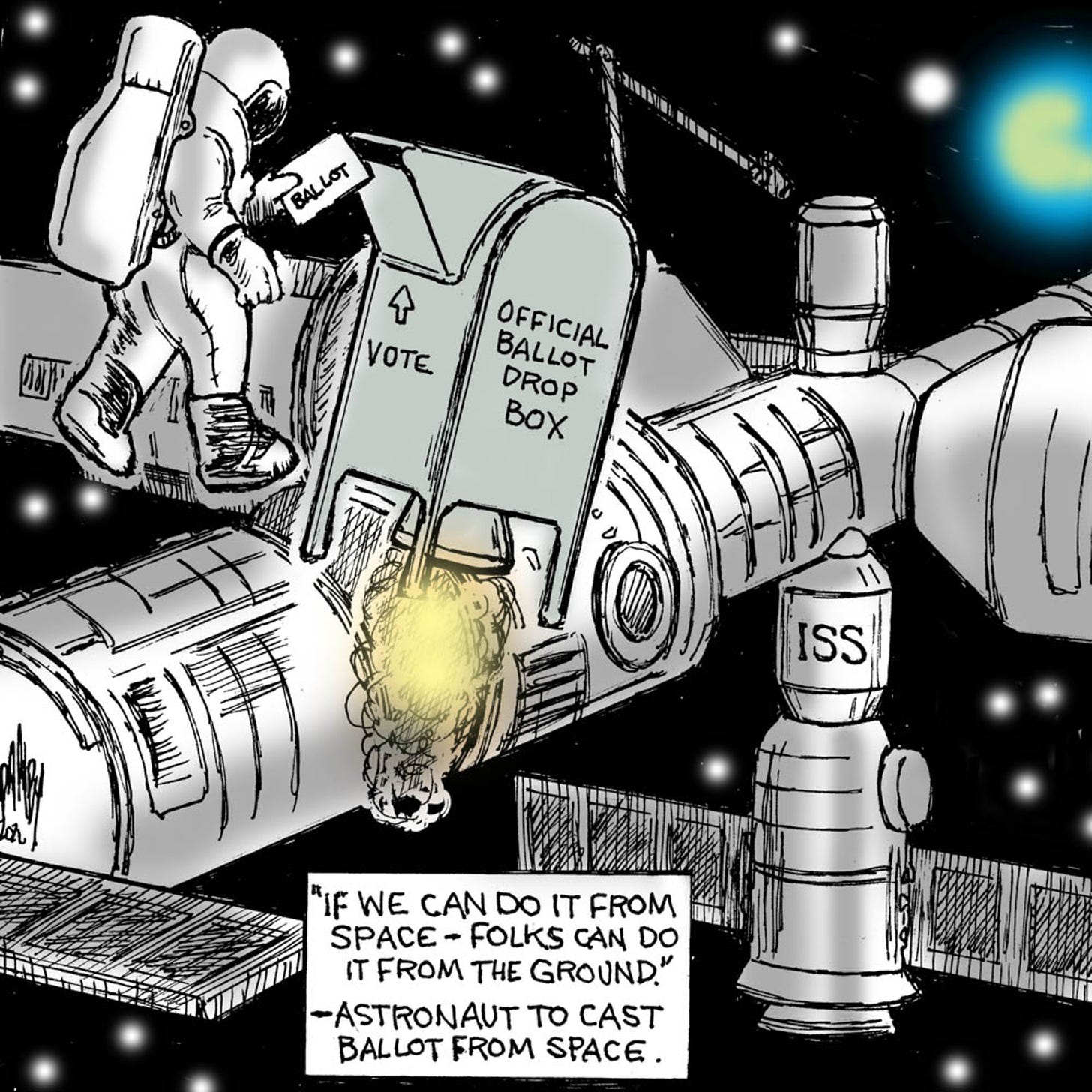 Voting in space