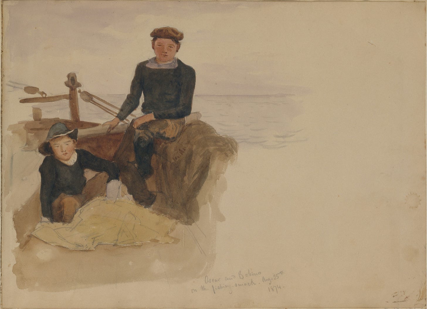 Oscar and Bobino on the Fishing Smack (1874)