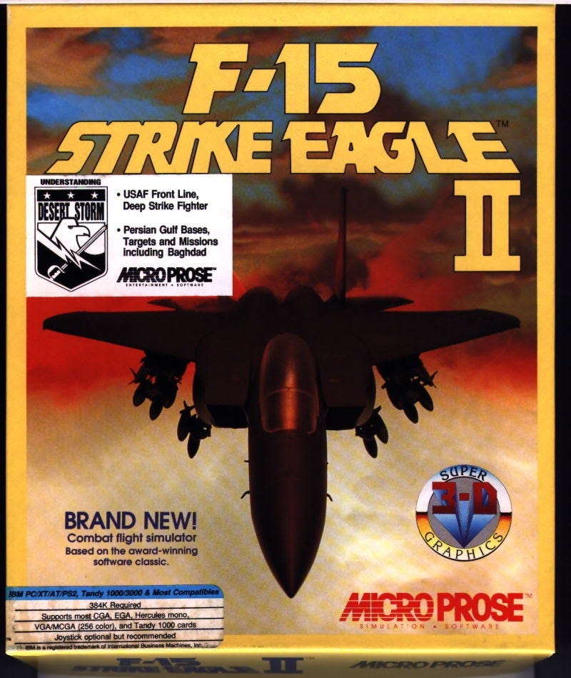 Box Art for F-15 Strike Eagle 2