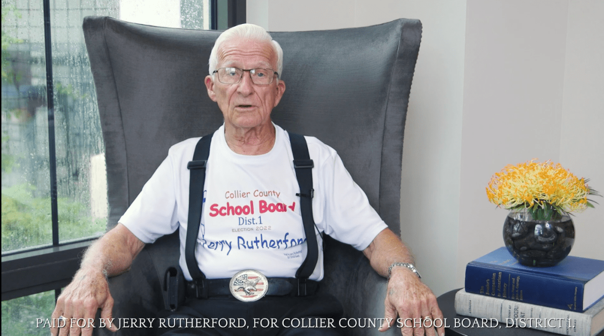 Jesus-loving FL school board member wants to bring back corporal punishment | Jerry Rutherford in a campaign video