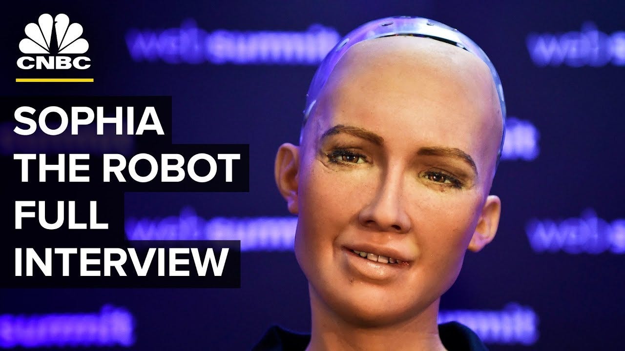 Interview With The Lifelike Hot Robot Named Sophia (Full) | CNBC ...