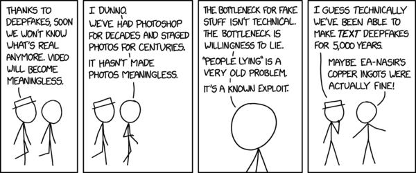 xkcd: Deepfakes