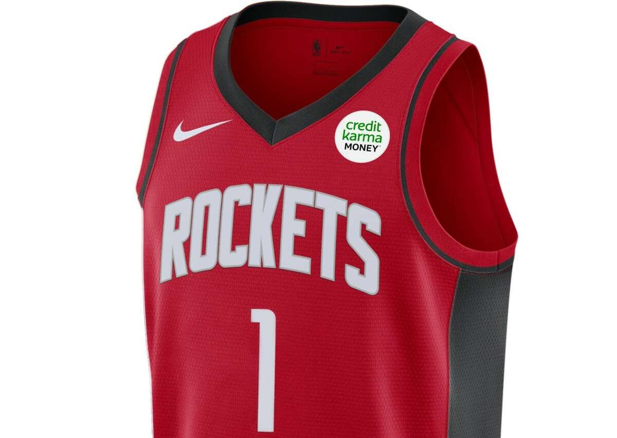The Rockets uniforms will have a sponsor logo for the 2021-22 season: Credit Karma Money.