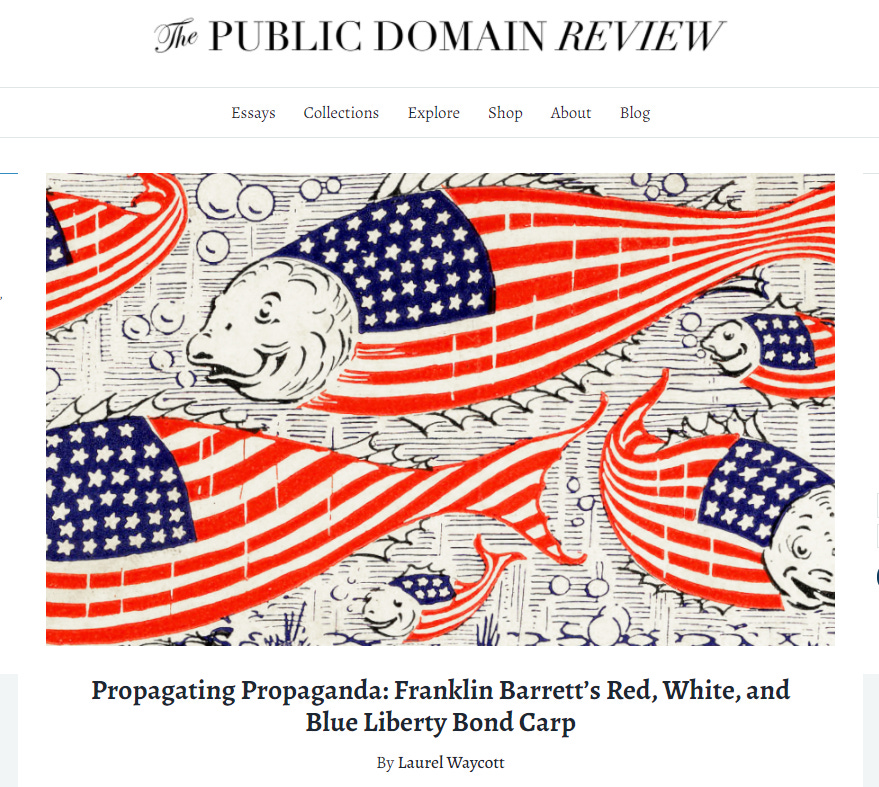 Public Domain Review front page