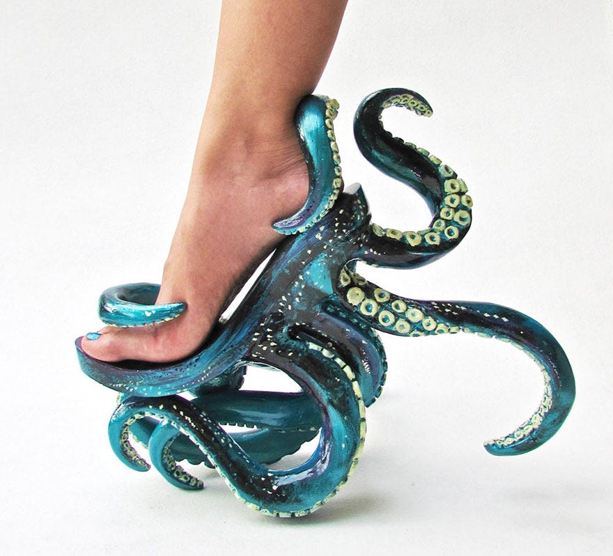 Tentacle High Heels And Other Crazy Shoes By Filipino Designer Kermit  Tesoro | Bored Panda