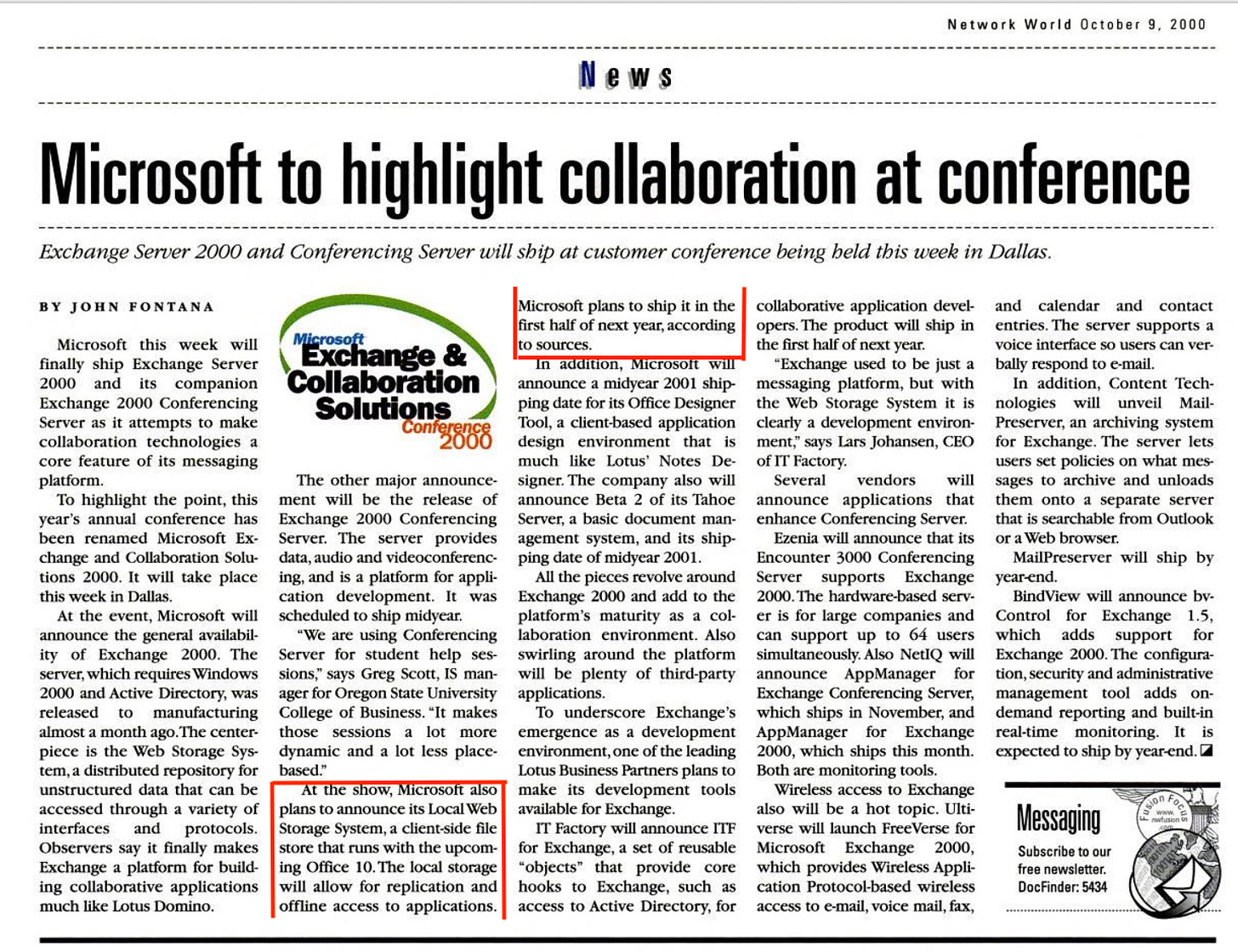 Microsoft to highlight collaboration at conference.