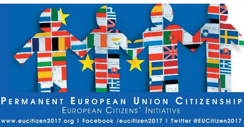 Permanent EU citizenship | Europeiska medborgatinitiativet – Forum