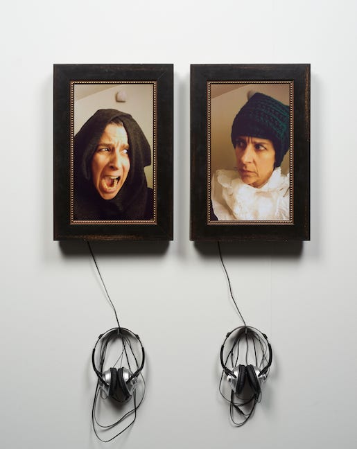 A wall with pictures and headphones

Description automatically generated with low confidence