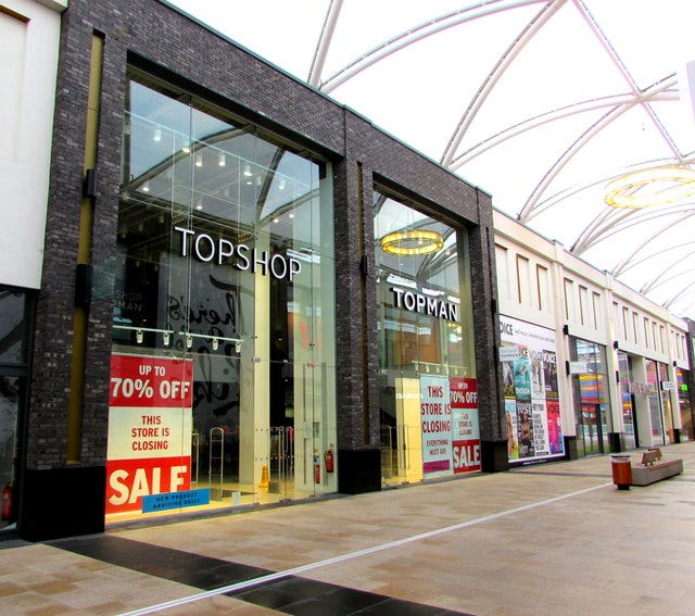 Topshop/Topman closing down sale, Friars... © Jaggery :: Geograph Britain  and Ireland