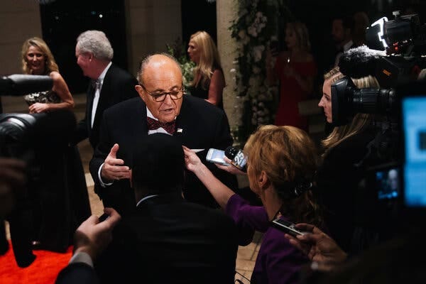 Federal prosecutors are investigating Rudolph W. Giuliani’s dealings with Ukrainians who helped him impugn the Biden family during the 2020 campaign.