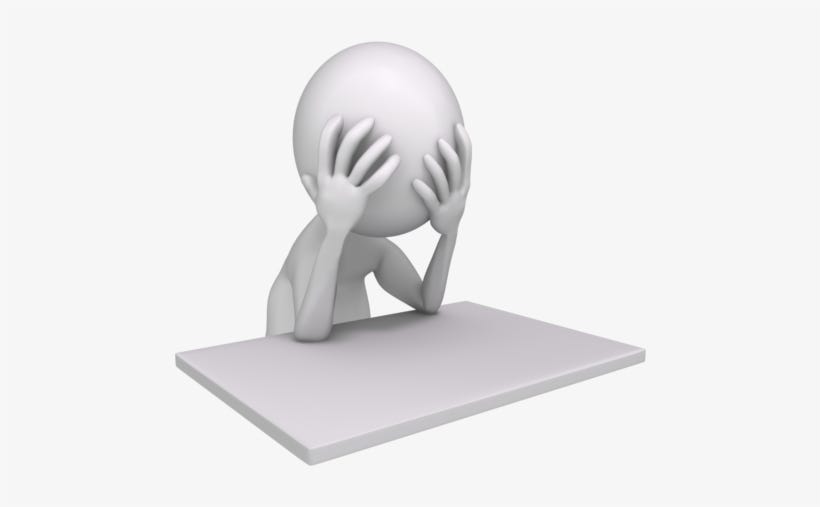 Frustrated At My Desk 8478 - Stick Figure Frustrated Transparent PNG -  500x438 - Free Download on NicePNG
